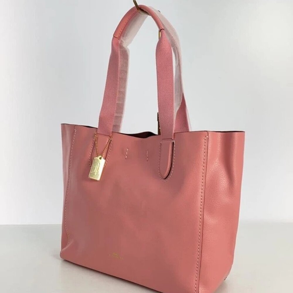 New Coach Derby Pink Leather Shoulder Bag Tote Purse